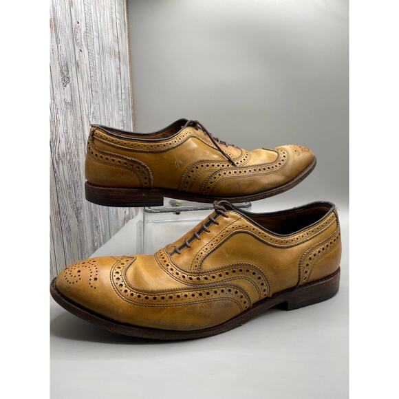 Allen Edmonds "McAllister" Brown Wingtip Oxford Mens Dress Shoes 12D - Picture 1 of 8